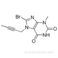 8-bromo-7- (but-2-inil) -3-metil-1H-purina-2,6 (3H, 7H) -diona 8-BROMO-7- (BUT-2-YNYL) -3-METHYL- 1H-PURINE-2,6 (3H, 7H) -DIONE CAS 666816-98-4